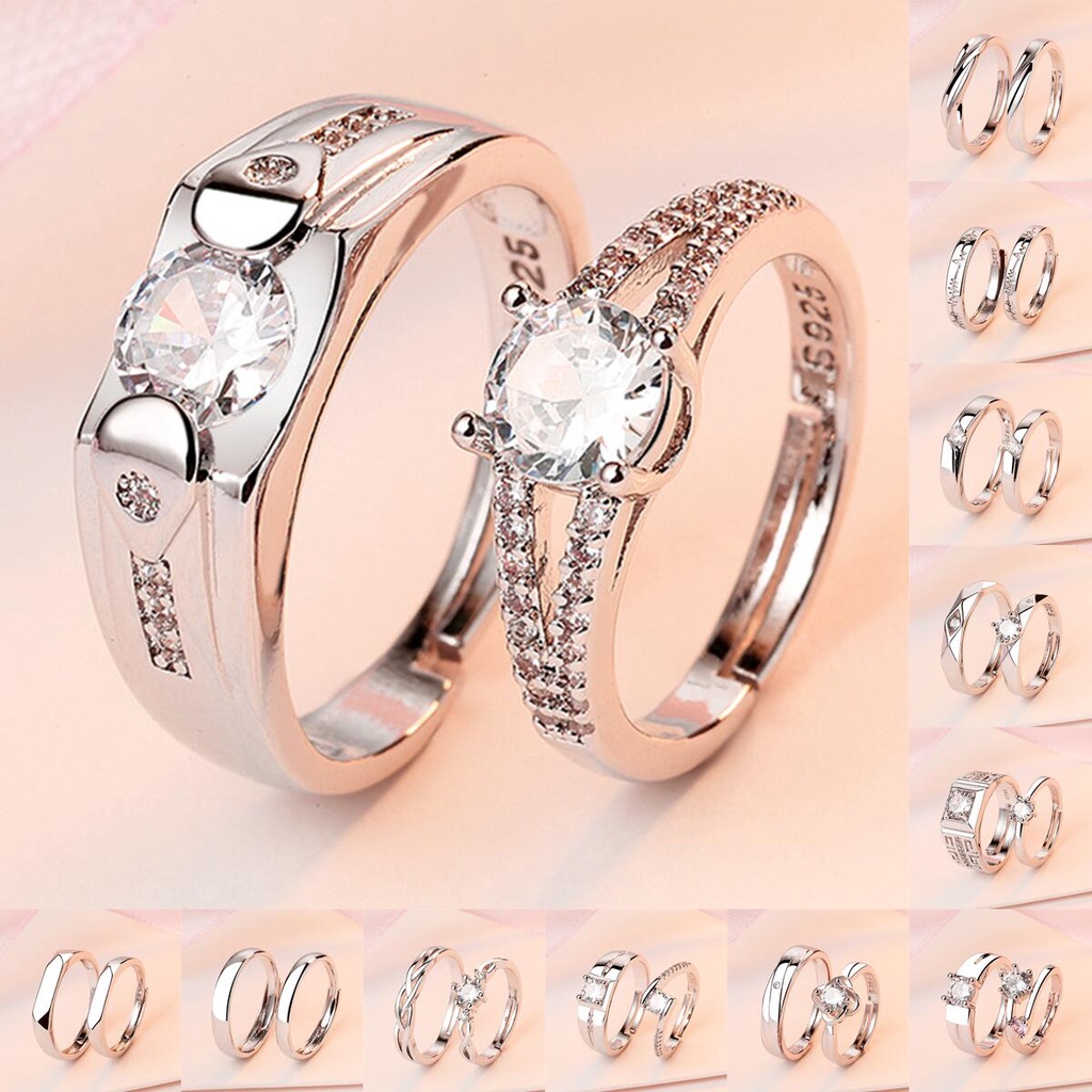 Anillo plata pareja hot sale