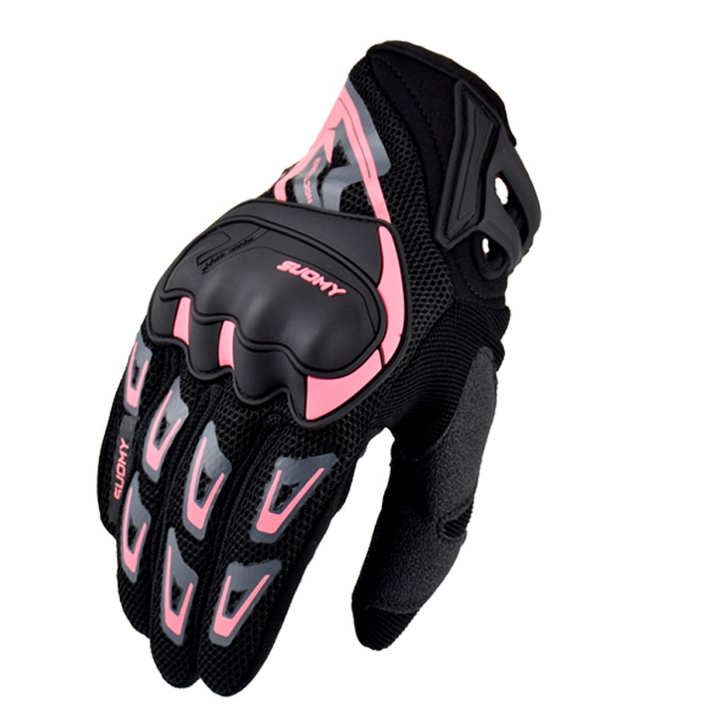 SUOMY Guantes De Motocicleta Mujeres Hombres Verano Transpirable Rosa  Pantalla Táctil Moto Para Motocross Carreras Equitación