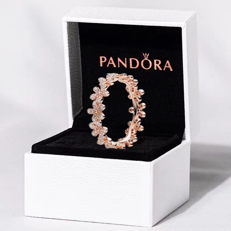 Pandora Anillo Femenino Margarita Joyer a Simple Moda Shopee