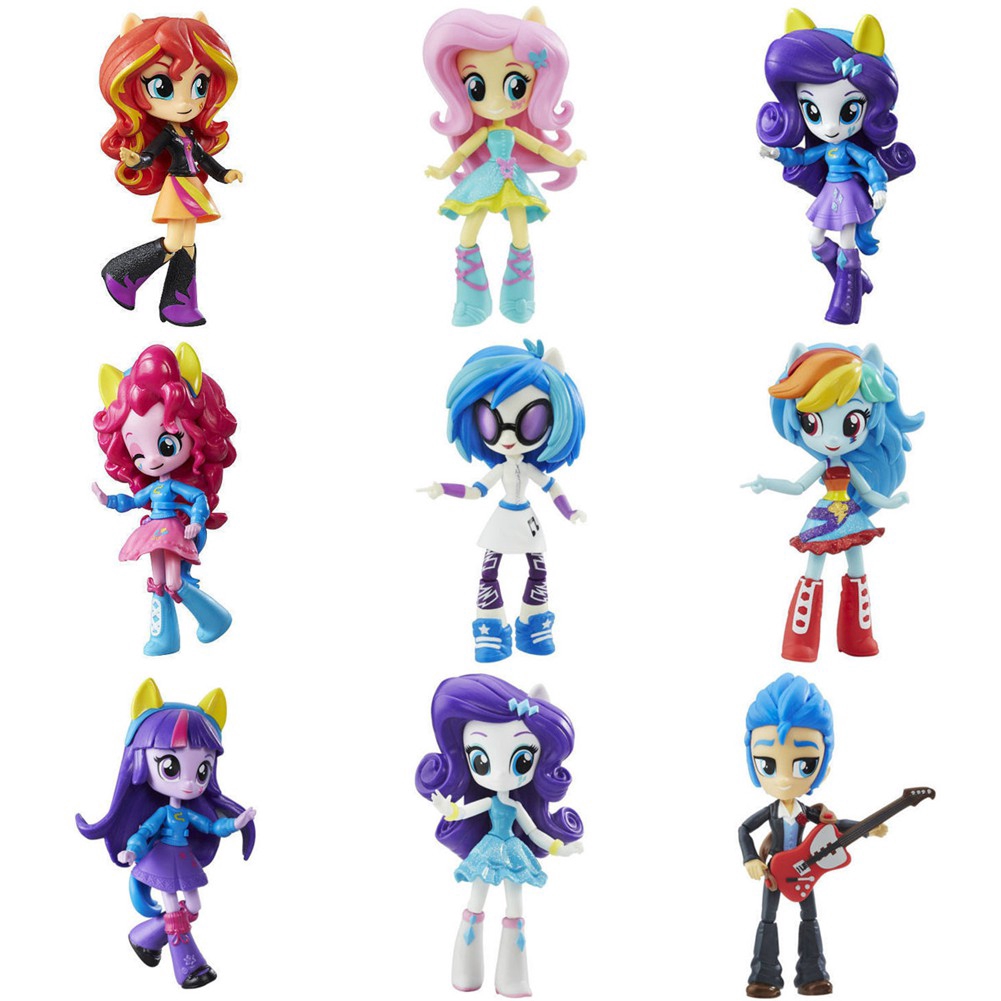 Juego de 9 figuras My Little Pony Equestria Girls parque temático colección  Minis muñecas | Shopee Colombia