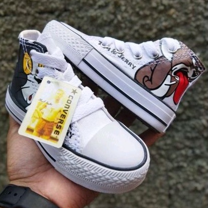 Converse All Star Cl sico Alto Motivo Tom Y Jerry Zapatos Para