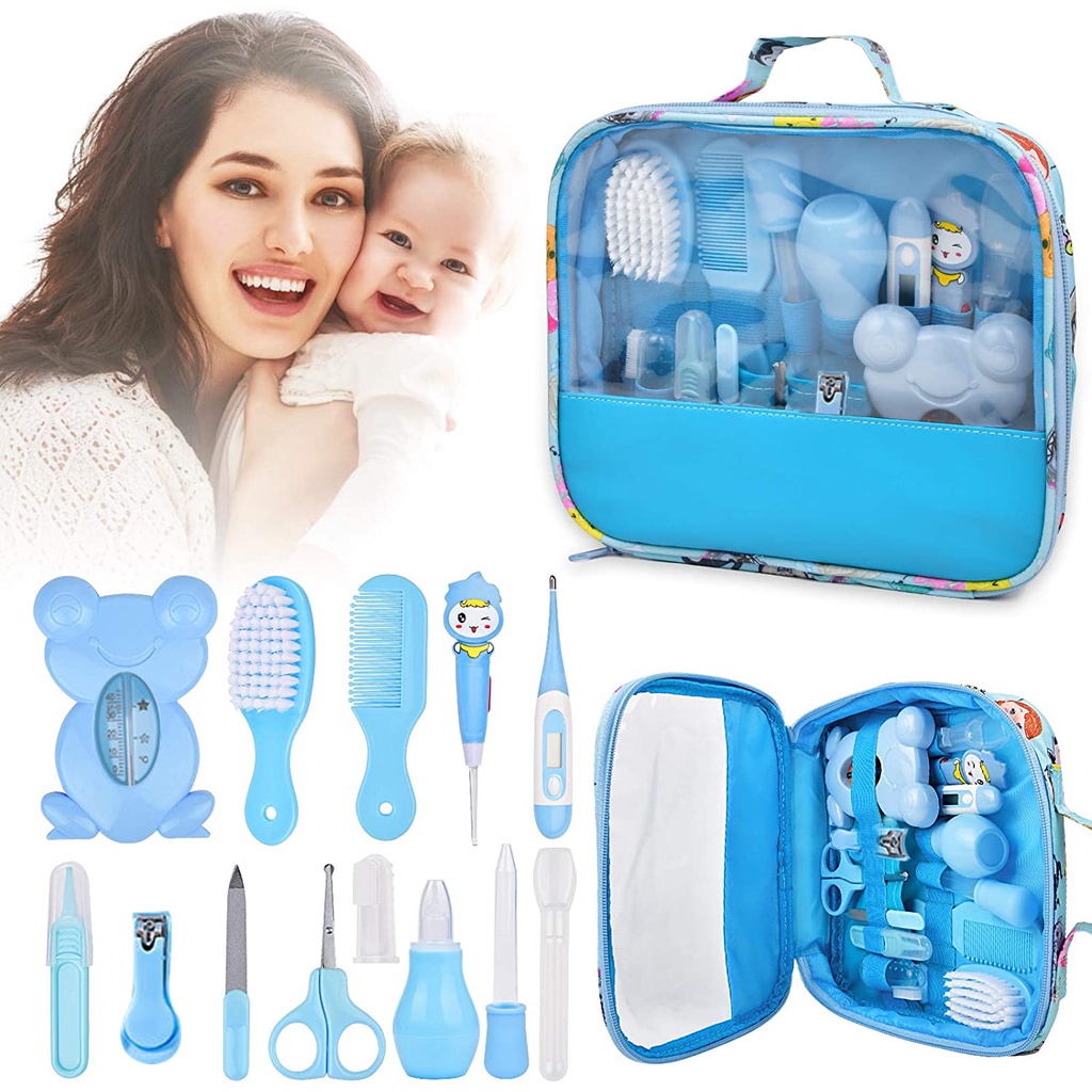  Kit de cuidado de la salud y aseo para bebés, kit de recortador  de uñas eléctrico de seguridad, kit de cuidado para recién nacidos con  peine para el cabello para recién