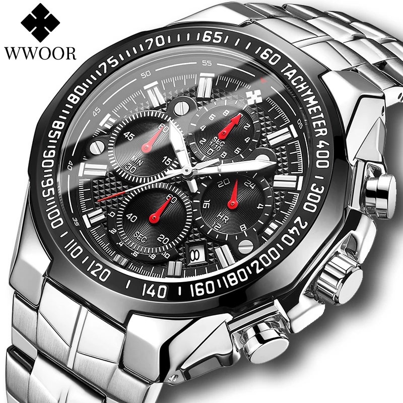 Relojes Hombre 2020 WWOOR Reloj De Oro Hombres De Lujo Para Hombre Reloj De  Pulsera De