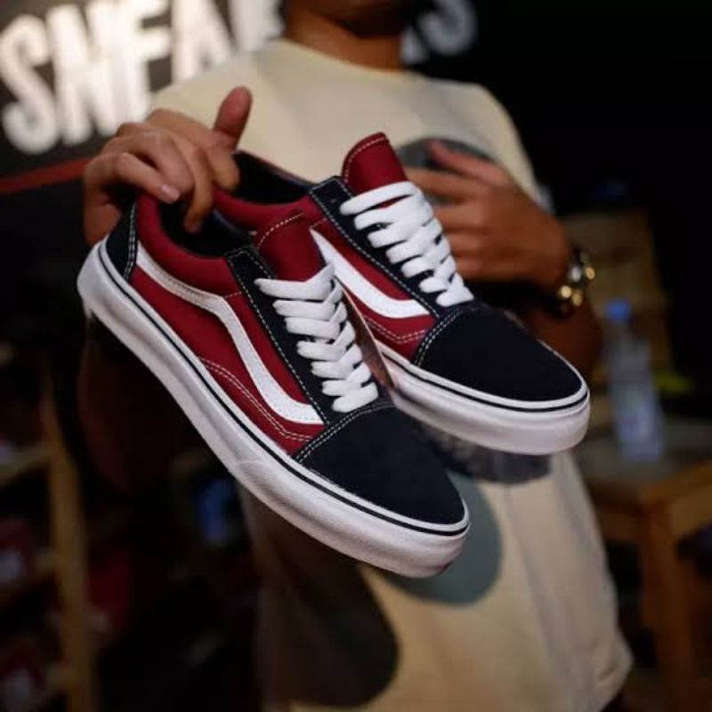 Vans old skool zapatillas hombre negro zapatos Shopee Colombia