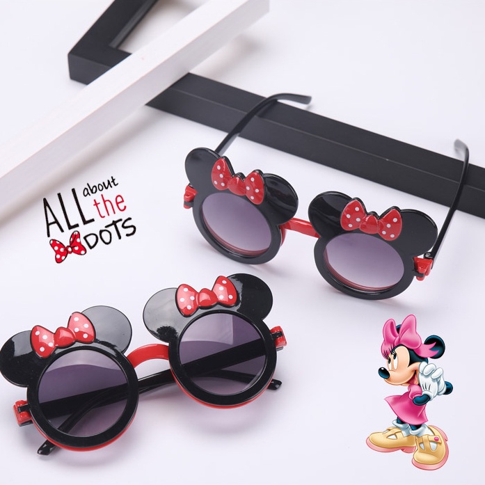 Mickey & Minnie Mouse Flip Up Gafas De Sol Para Niños Lunares