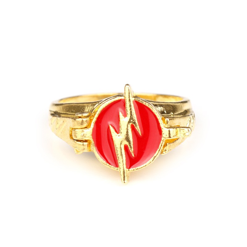 the flash flash j anillo personalidad rojo goteo anillo pel cula y