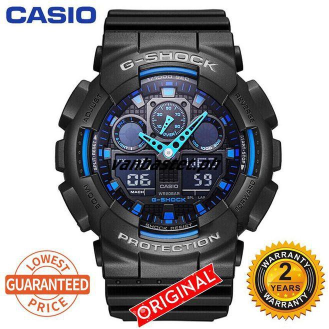 Como cambiar la hora casio g shock ga 100 hot sale