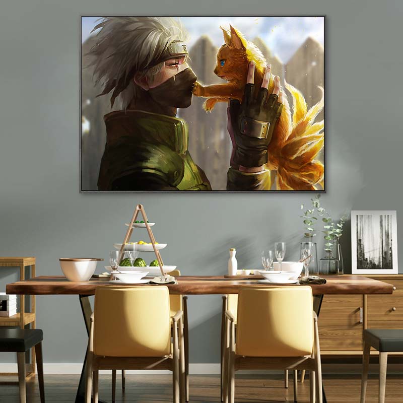 Pintura A Óleo Digital Japonês Clássico Anime Naruto Kakashi DIY Pintados À  Mão Canvas Por Números Para Pintar Decoração Para Casa Presentes -  AliExpress