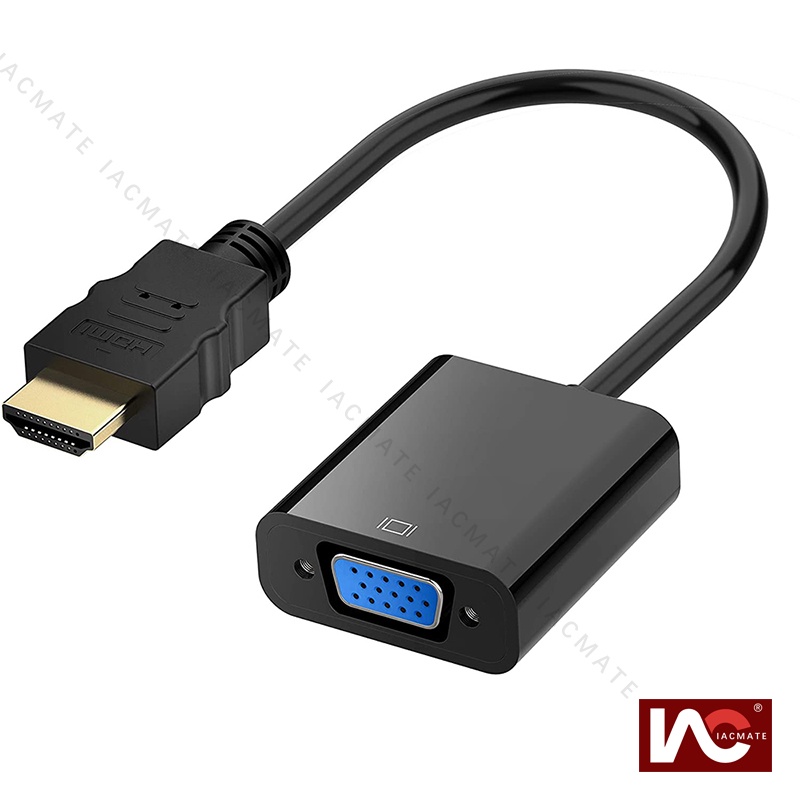 UGREEN adaptador activo de HDMI a VGA con conector de audio HDMI hembra de  3.5mm a VGA macho, convertidor para TV Stick, Raspberry Pi, Laptop, PC