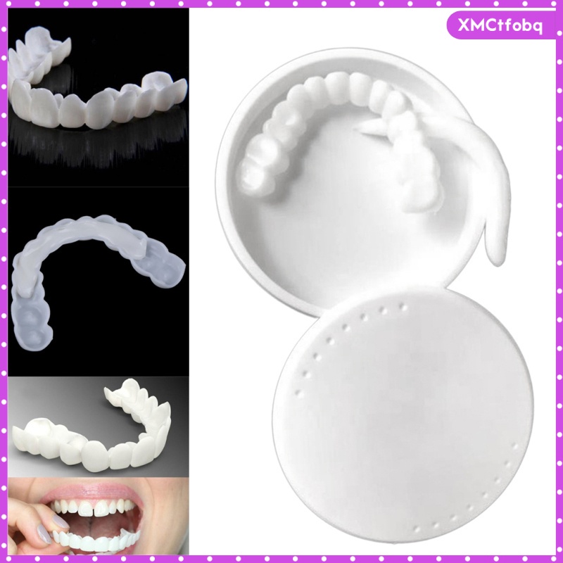 Carillas dentales temporales de silicona, dientes cosméticos de