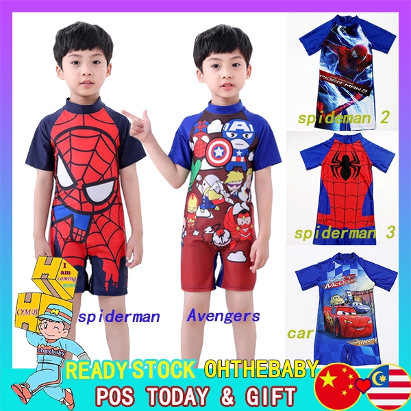 Traje de discount baño niño spiderman