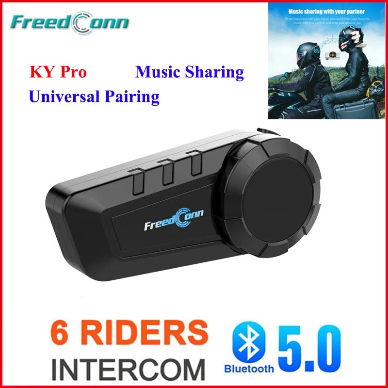 Kit Manos Libres Casco Moto Bluetooth 5.0 2000M Intercomunicador 6