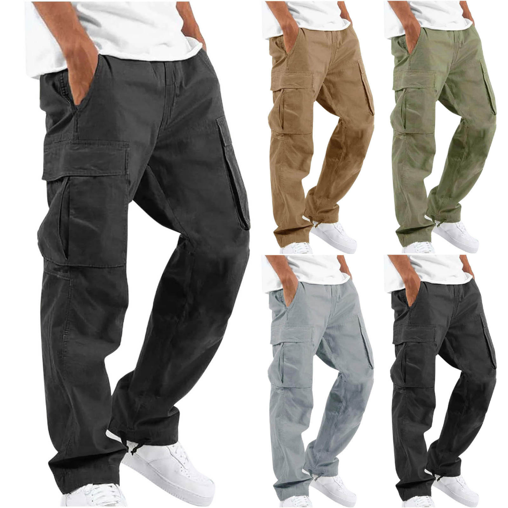 Lanzamiento de 5 colores de pantalones cargo para hombre en 2023