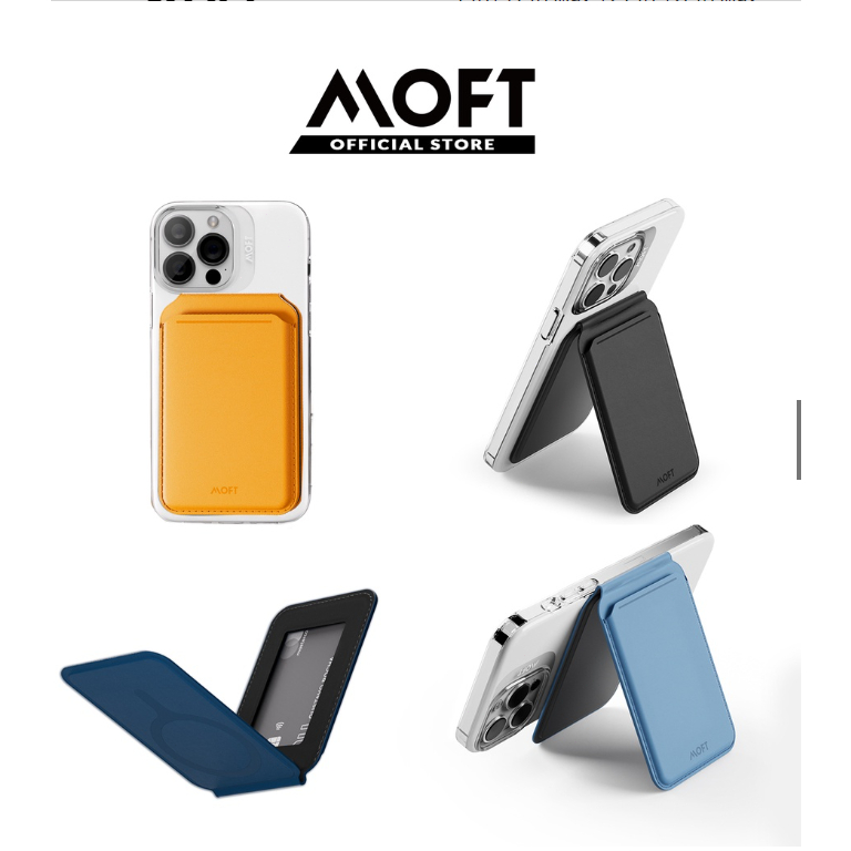 MOFT Compatible con MagSafe - Cartera de acceso rápido para iPhone 14,  iPhone 13, iPhone 12, ventana de identificación abierta, uso conveniente de