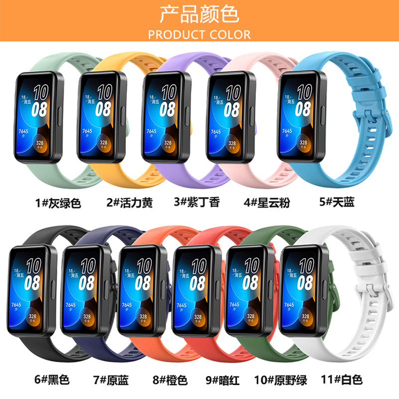 Correa De Reloj De Silicona Suave Para Huawei Band 8 Pulsera 7 NFC De  Repuesto