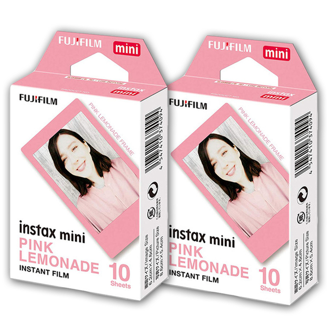 10/20 Hojas Fujifilm Rosa Limonada Instax Mini Película Papel Fotográfico Para Fuji 11 8 9 7s 25 26 70 90 Cámara Instantánea SP-1-2, papel foto instax mini - Vimarsana News