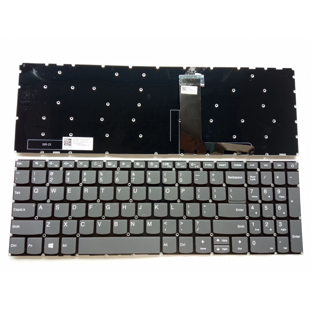 Carcasa superior con teclado portátil Lenovo IdeaPad 320-15IKB Plata