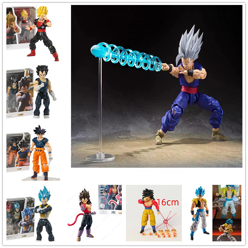 Figuras de acción de Dragon Ball, Goku, Vegeta, Super Saiyan, Gogeta, Figuras  articuladas de movilidad, modelos