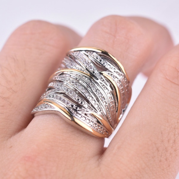 Anillos anchos de plata para mujer hot sale