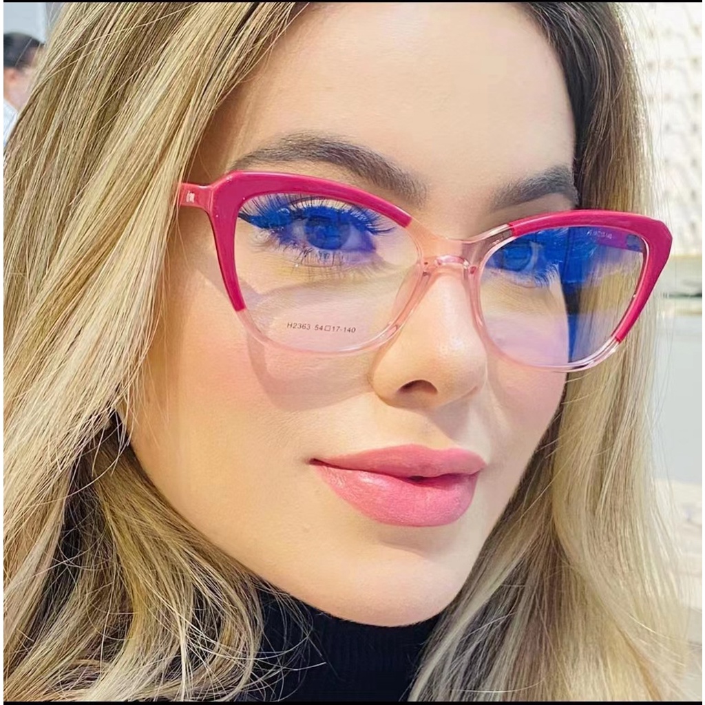 TR90 Anti Azul Ligth Gafas Marco Mujeres Moda Gato Marcos Cl sico