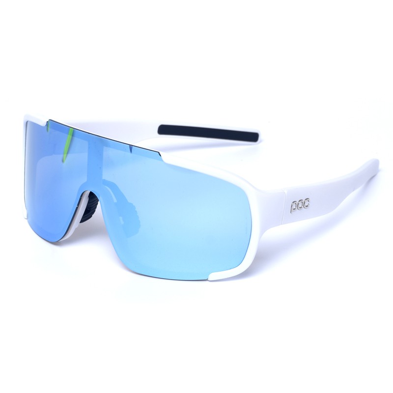 Gafas Ciclismo Hombre Mujer Poc + 4 Lentes Blanco+Azul