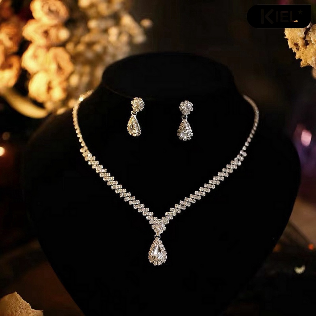 Aretes y collares para novias hot sale