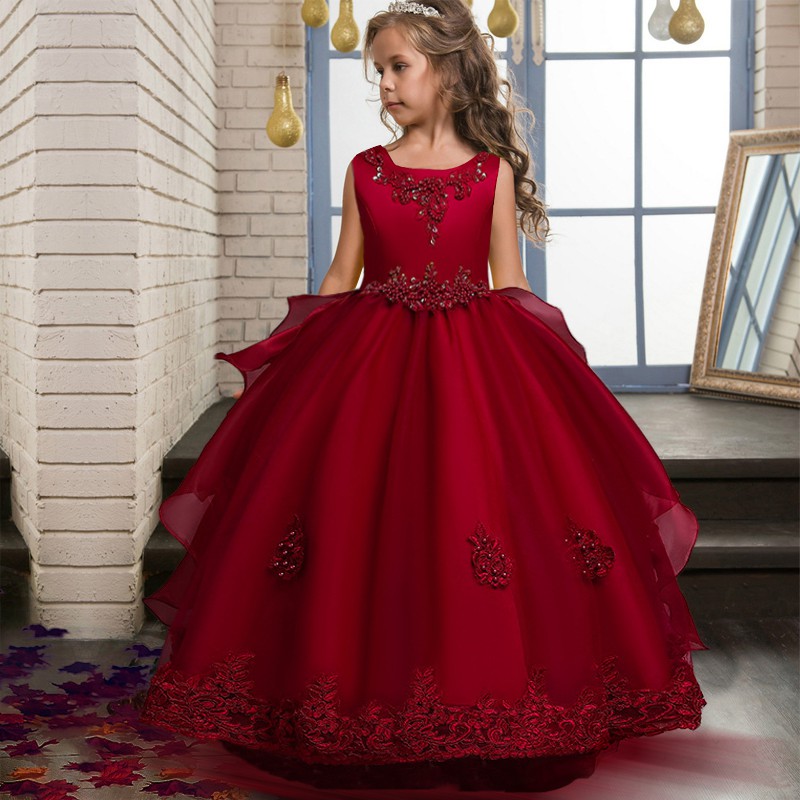 Vestidos rojos best sale elegantes para niñas