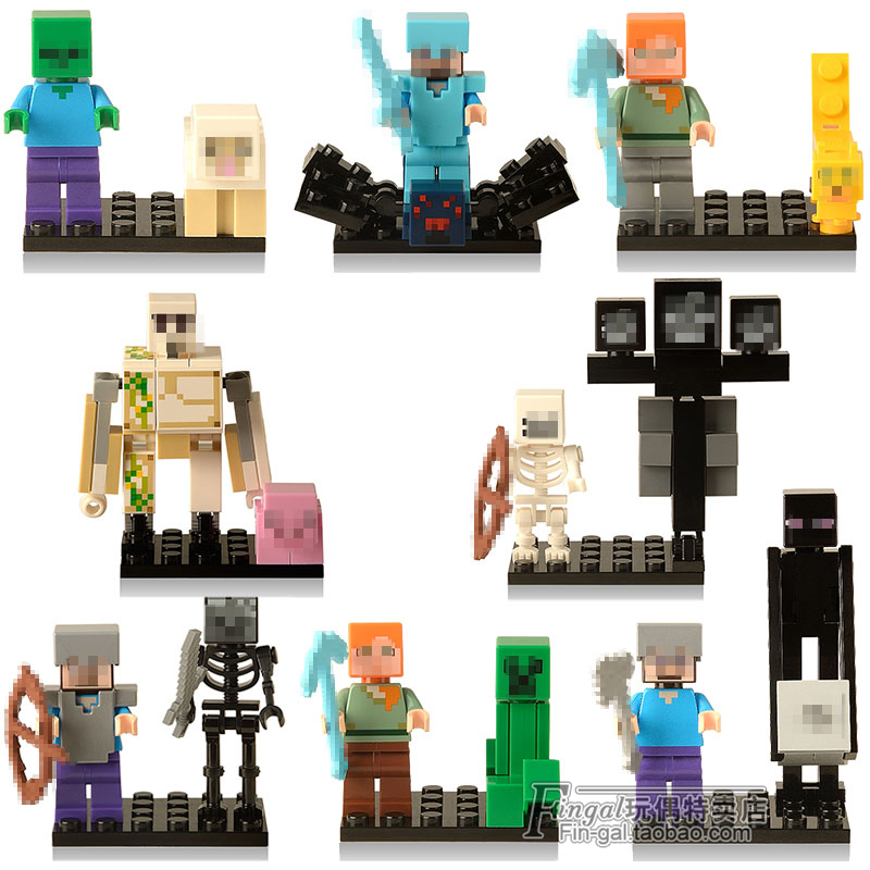 Ouba 2in1 Personalizado LEGO MINECRAFT Mini Figuras Modo Historia