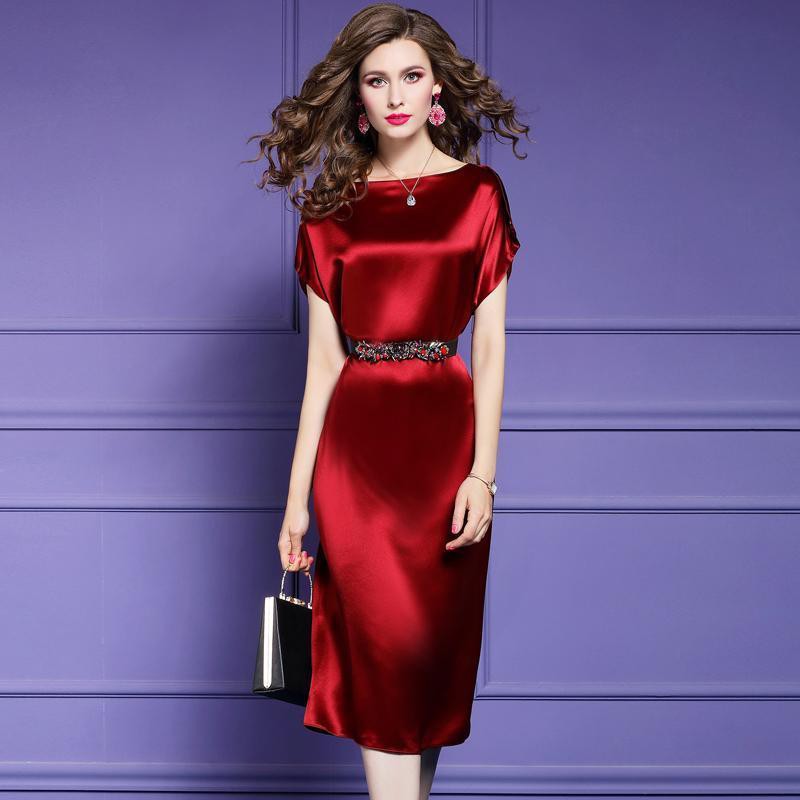 Vestidos en seda discount elegantes
