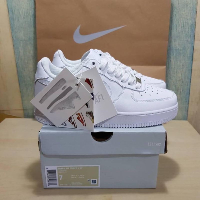 Auténtico 2021 Nuevo nike air force one All White original