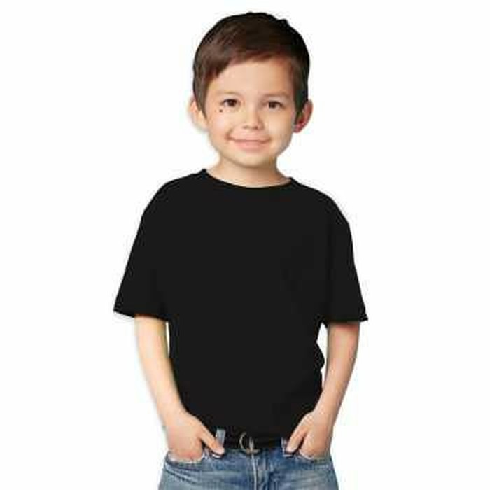 Camiseta negra liso para niños