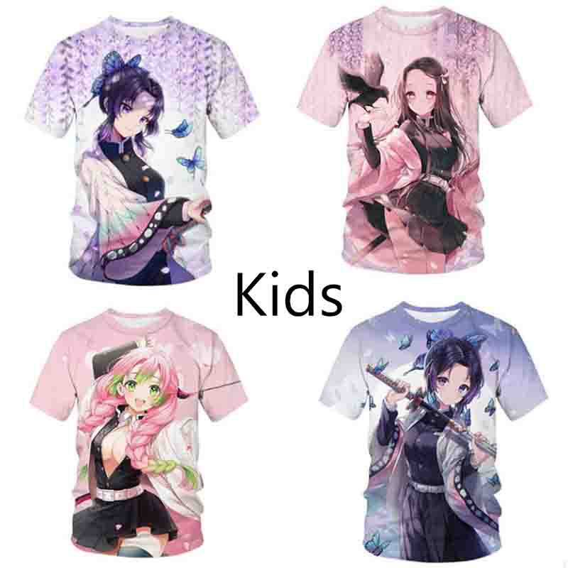 Camiseta Roja Con Estampado De Anime Para Niña Camisetas - Temu