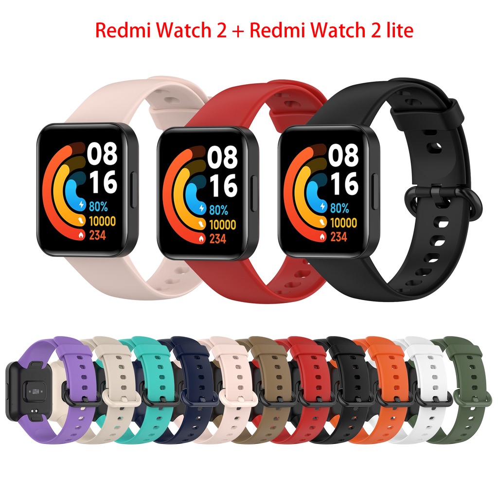 Correas de reloj inteligente de repuesto compatibles con Xiaomi Mi Watch  Lite/Mi Watch Lite 2 correas de silicona suave correa ajustable para reloj