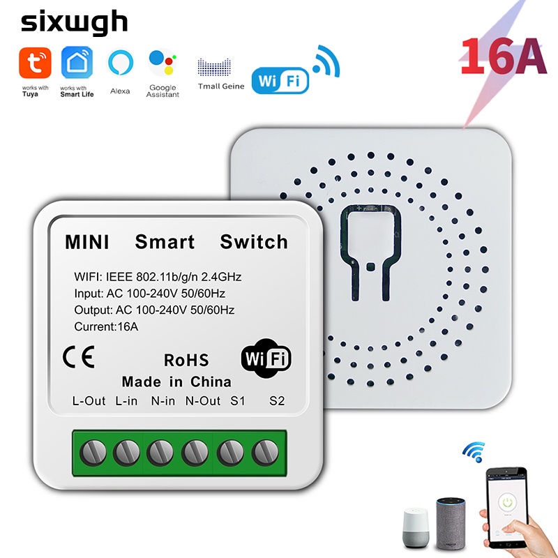 Tuya Touch Smart WiFi Switch con toma de 16A y control por voz