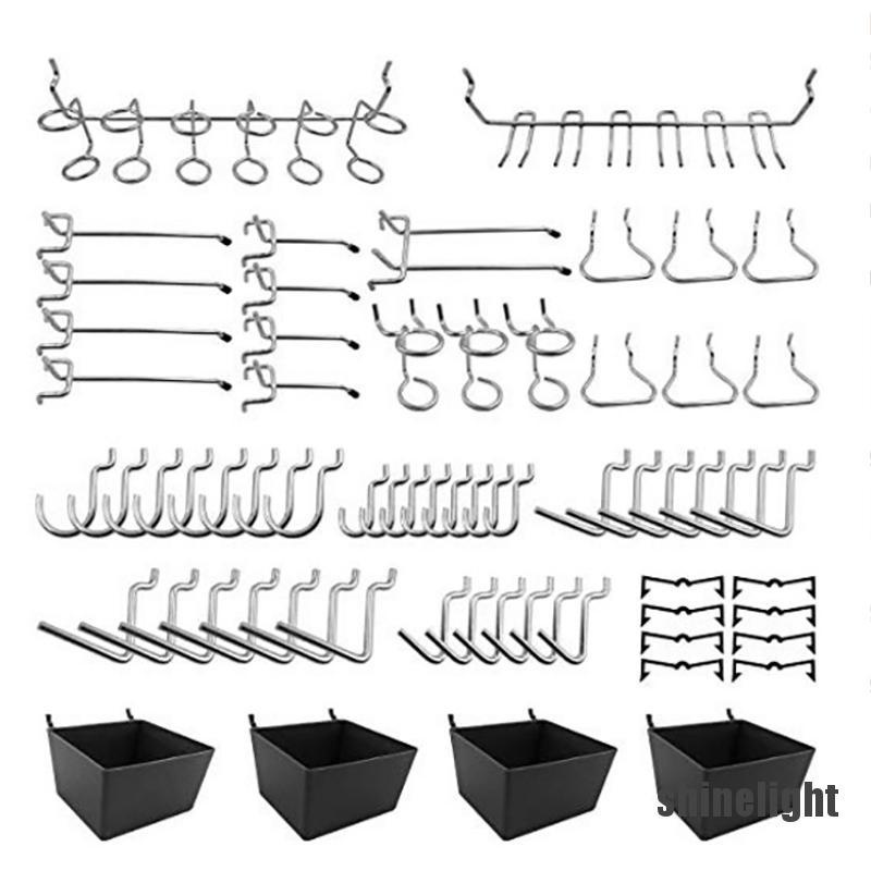 9 piezas de tablero de clavijas organizador de pared, kit de panel de pared  de tablero de clavijas, organizadores de herramientas para garaje, cocina