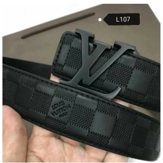 Cinturon Lv Negro De Hombre nuevo