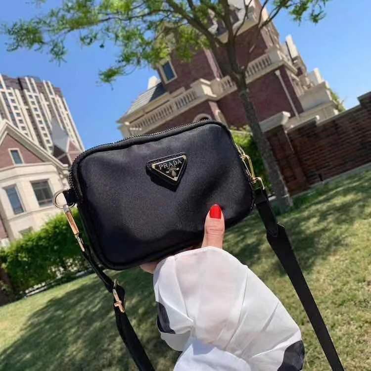 prada bolso de hombro para mujer y bolso de nylon Shopee Colombia