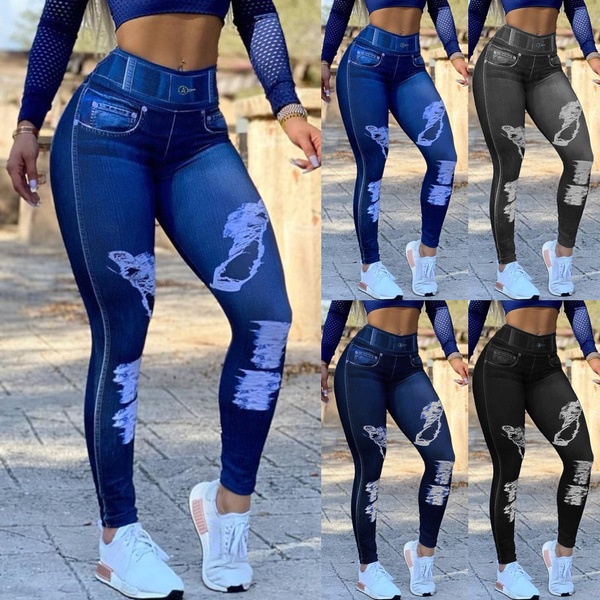 Legging de Mujer Pantalón Estilo Mezclilla Calidad Premium