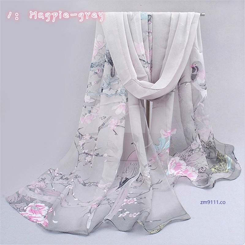  Bufanda de seda de gasa natural para mujer, bufanda de seda con  estampado de lujo, chal y bufandas de seda de gran tamaño 70.9 in (color:  gris) : Ropa, Zapatos y
