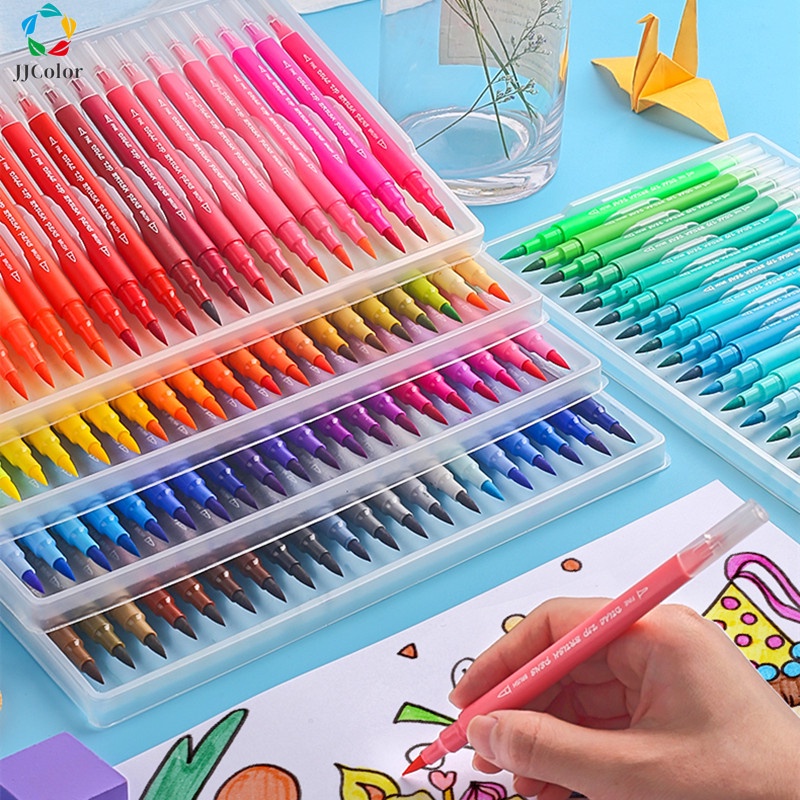 Canetas Coloridas lavables de 12 Colores, lápices de Colores Profesionales  para dibujar y pintar, artículos de