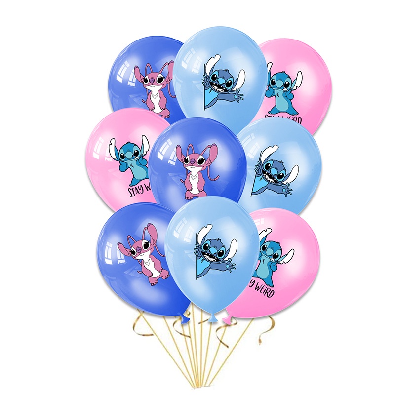 1 Pza Globo De Látex Con Tema De Dibujos Animados Lilo & Stitch , Nueva  Estrella , Puntada Para Bebé , Fiesta De Cumpleaños , Globos , Suministros  De Decoración