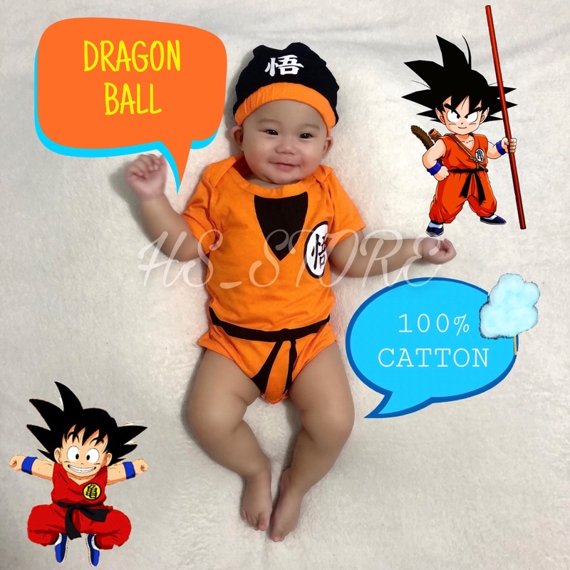 Dragonball GOKU beb ropa de beb ropa de beb jerseys de beb