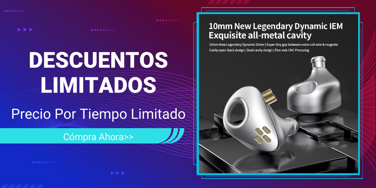 Auriculares híbridos in-ear KZ ZS10 PRO de alta fidelidad. 4 controladores  de armadura balanceada + 1 controlador dinámico. Cable con micro, conexión  jack 3,5mm.