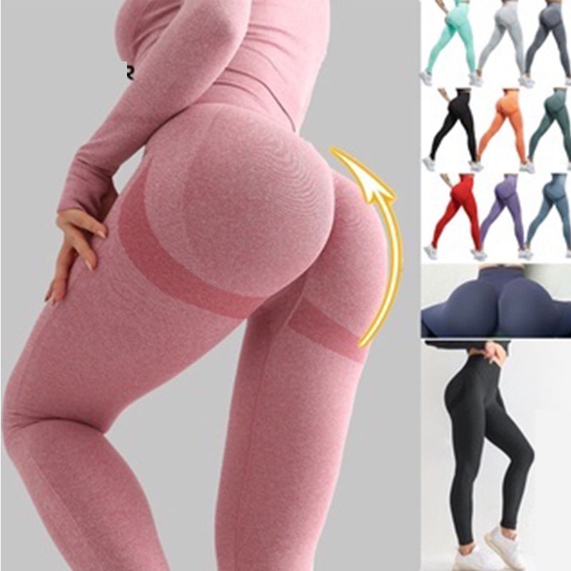 ropa deportiva/Mujer Leggings Push Up Fitness Mallas de Cintura Alta con  Efecto Glúteos de Moda Femenina Sexy en Ropa Deportiva