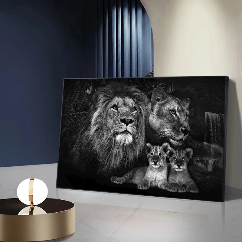 Galería de cuadros con marco negro - Animales DÉCORATION MURALE