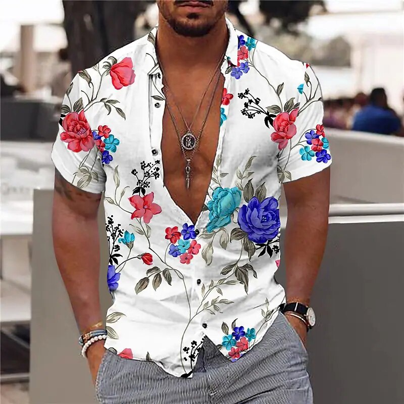 Camisetas con flores para hombre new arrivals