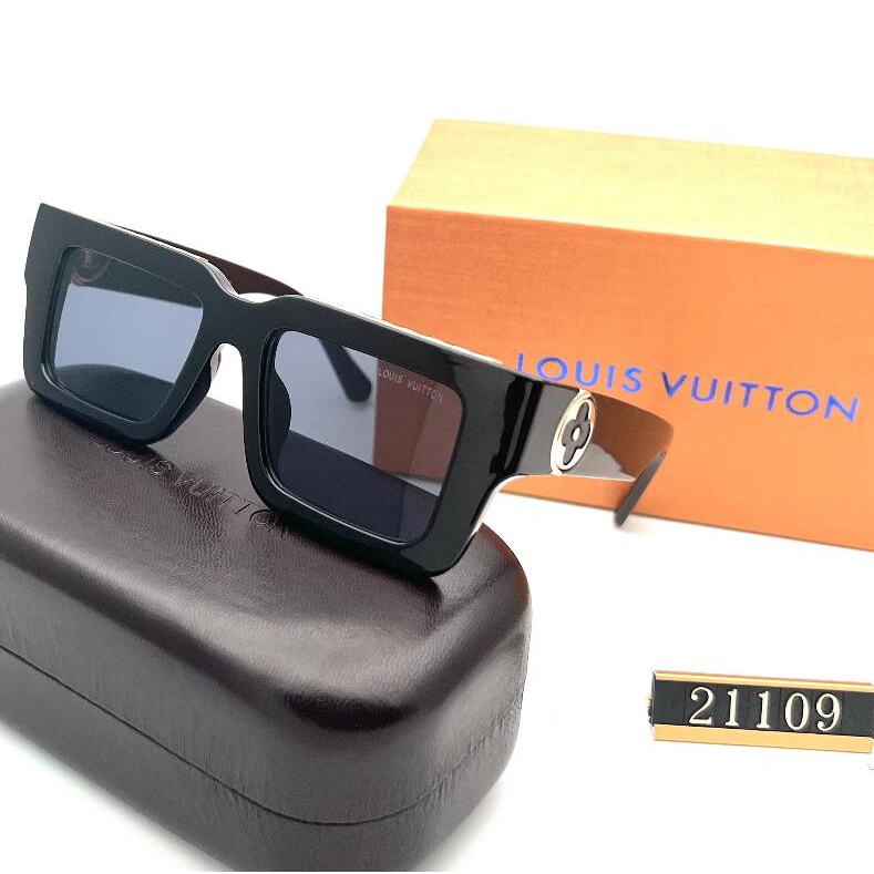 Louis Vuitton 8286 Lujo Moda Tendencia Hombres Mujeres Marco Grande Gafas  De Sol Protección UV400