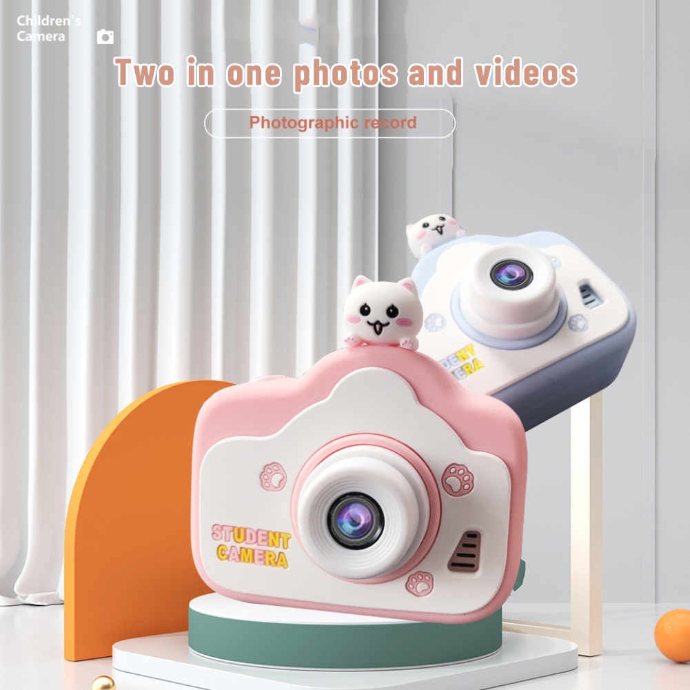 Nova câmera Hd para fotografia infantil e gravação de vídeo, frente e  traseira dual 4000w pixel hd câmera com jogos de quebra-cabeça