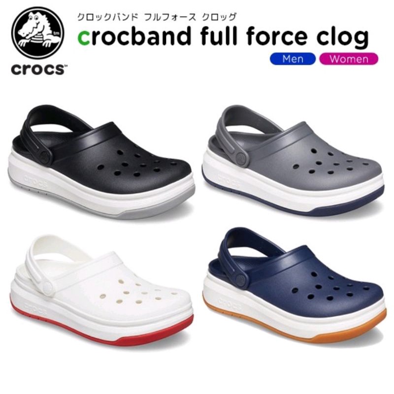 GRANDGLORIOUS Crocs Sandalias De Fuerza Completa Hombres Y Mujeres Zuecos Unisex Full Force