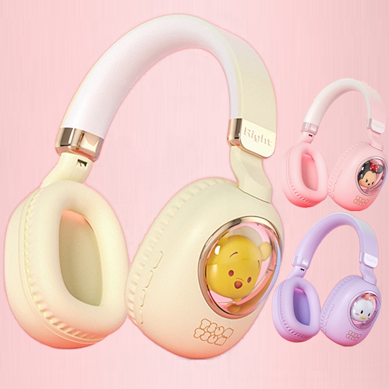 Disney Minnie Mouse Auriculares Bluetooth con funda de carga, auriculares  inalámbricos Bluetooth con micrófono integrado y 30 horas de tiempo de